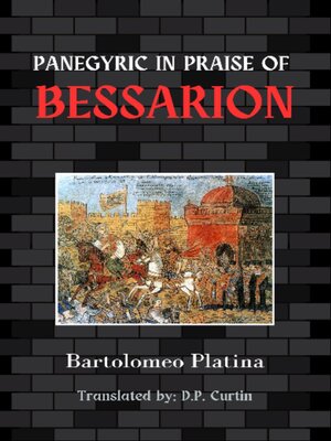 cover image of Panegyric in Praise of Bessarion